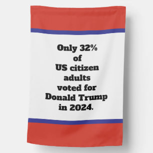 We are the Majority No Kings Anti-Trump Protest House Flag