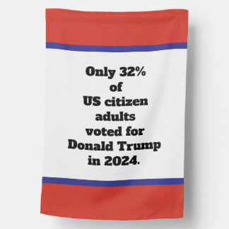 We are the Majority No Kings Anti-Trump Protest House Flag