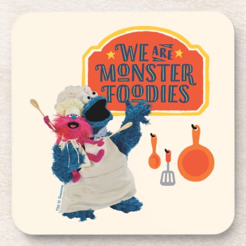We Are the Monster Foodies Beverage Coaster