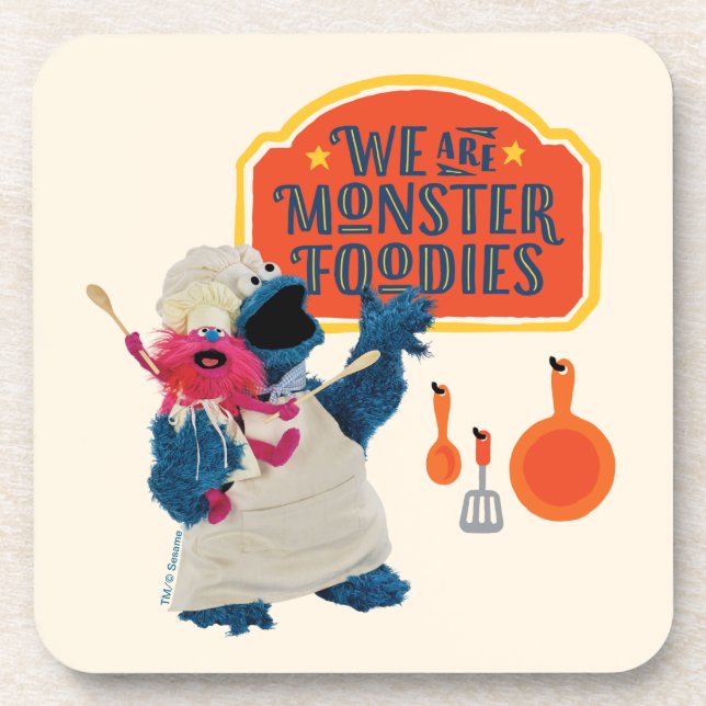 We Are the Monster Foodies Beverage Coaster (Front)