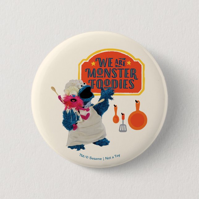 We Are the Monster Foodies Button (Front)