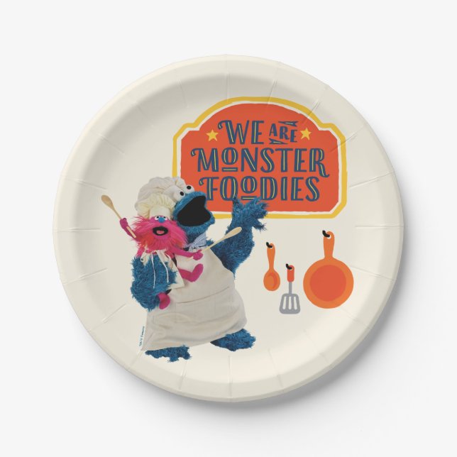 We Are the Monster Foodies Paper Plates (Front)