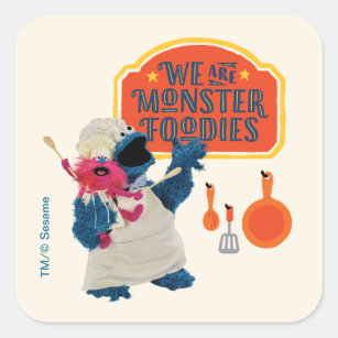 We Are the Monster Foodies Square Sticker