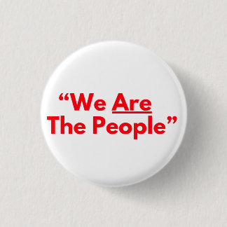 We Are The People Red Text Taxi Driver Button