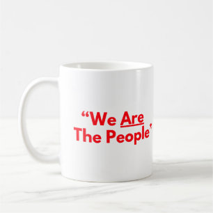We Are The People Red Text Taxi Driver Coffee Mug