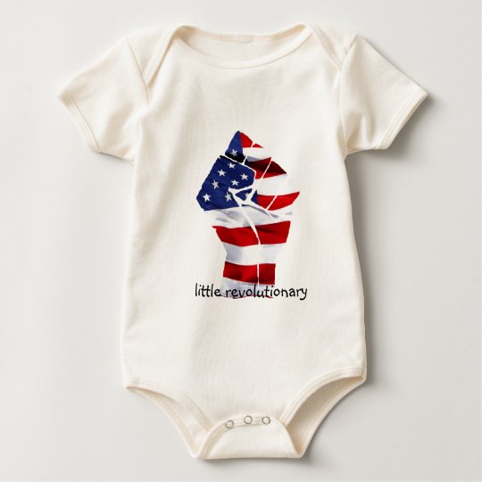 we are the revolutin white baby bodysuit