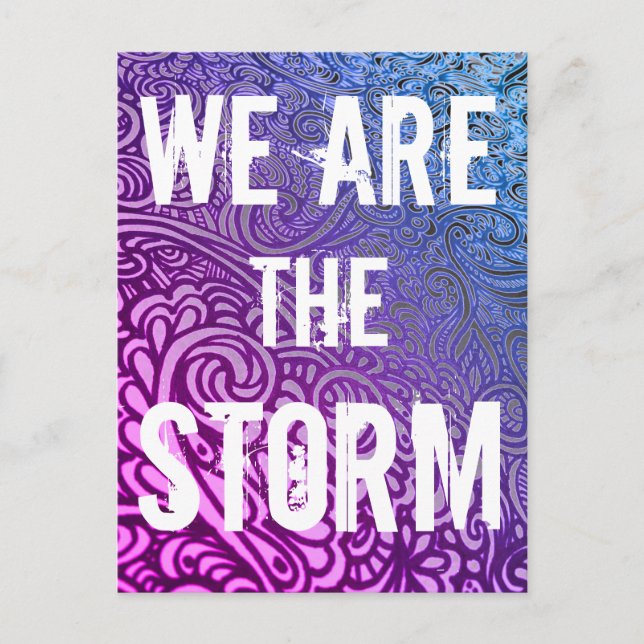 We are the STORM Thank You Postcard (Front)