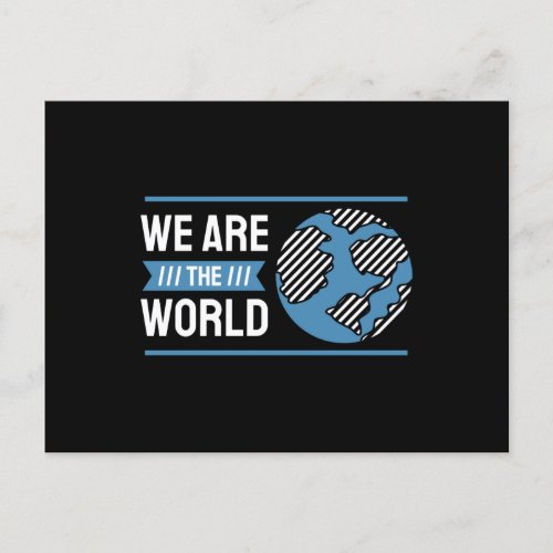 We Are the World Postcard