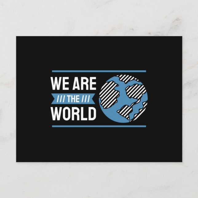 We Are the World Postcard (Front)