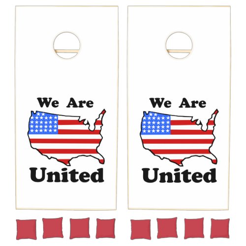 We Are United USA American Flag Cornhole Set