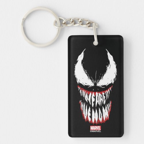 We Are Venom Fang Typography Keychain
