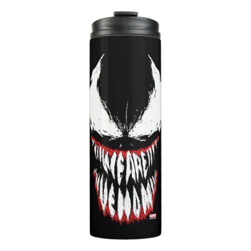 We Are Venom Fang Typography Thermal Tumbler