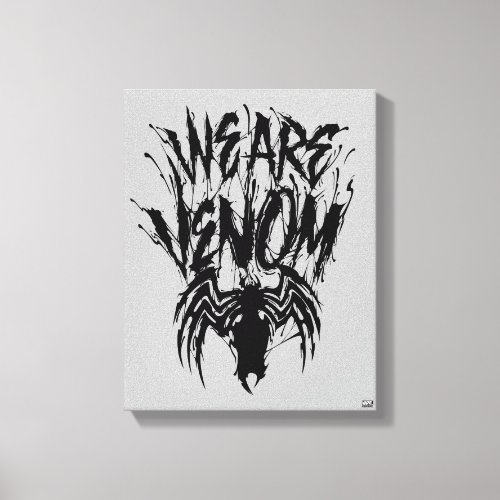 We Are Venom Spider Graphic Canvas Print