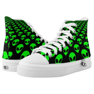 We are watching you! Aliens everywhere! High-Top Sneakers