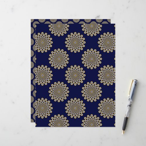 We Are Watching You Navy And Gold Polka Dots