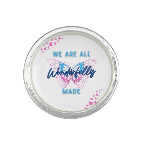 We are Wonderfully Made with Butterflys Ring