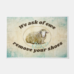 We ask of Ewe Doormat