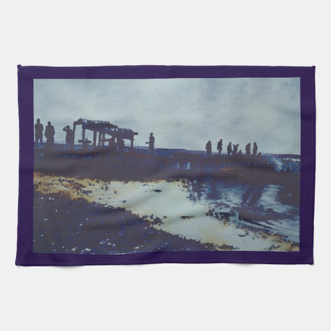 We ate all the Fish, Now That? Harbor Island Kitchen Towel (Horizontal)