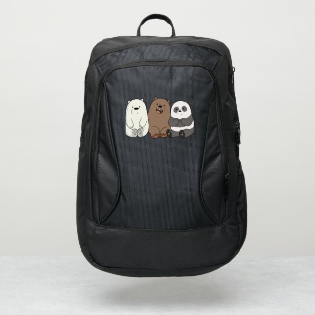 We Bare Bear Bag | School & College Bag. (Front)