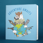 We Bare Bears - Adventure Awaits 3 Ring Binder<br><div class="desc">We Bare Bears | Check out Panda,  Grizz,  and Ice Bear traveling the world,  featuring the words: "Adventure Awaits"!</div>