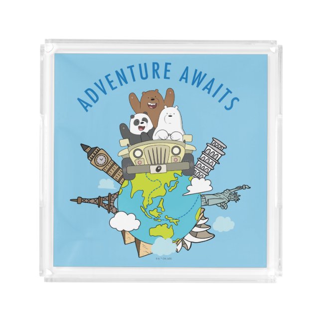 We Bare Bears - Adventure Awaits Acrylic Tray (Front)