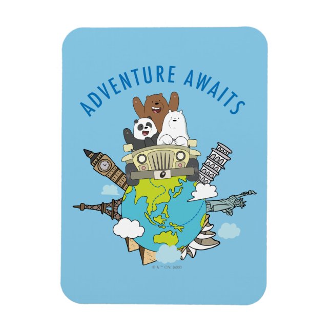 We Bare Bears - Adventure Awaits Magnet (Vertical)