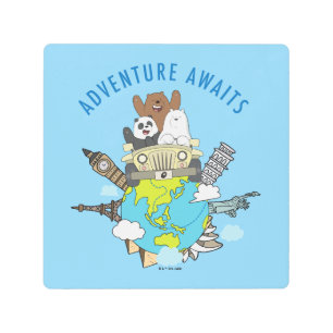 We Bare Bears - Adventure Awaits Metal Print