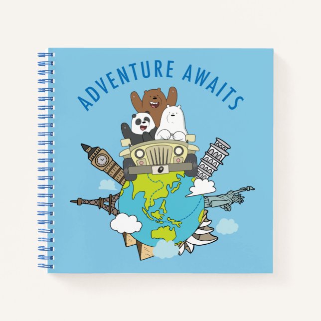 We Bare Bears - Adventure Awaits Notebook (Front)