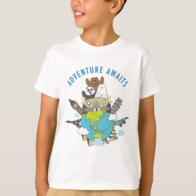 We Bare Bears - Adventure Awaits T-Shirt (Front)