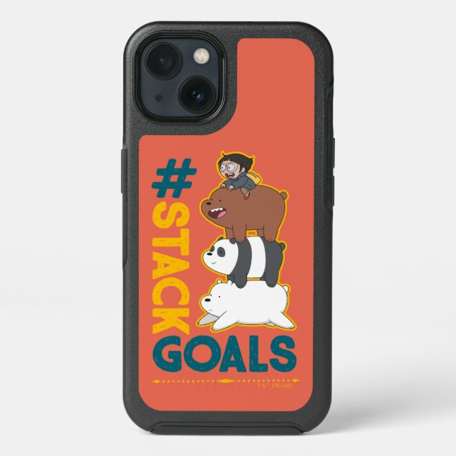 We Bare Bears and Chloe - #StackGoals Otterbox iPhone Case (Back)