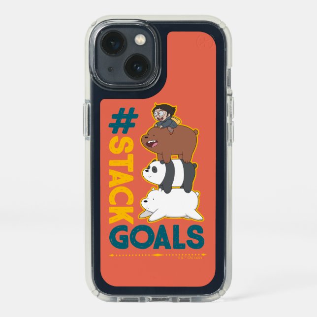 We Bare Bears and Chloe - #StackGoals Speck iPhone 13 Case (Front)
