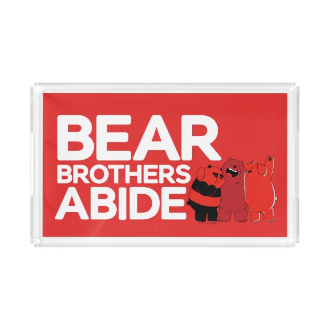We Bare Bears - Bear Brothers Abide Acrylic Tray (Front)