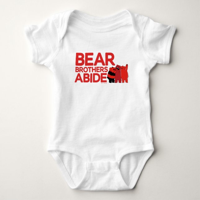 We Bare Bears - Bear Brothers Abide Baby Bodysuit (Front)