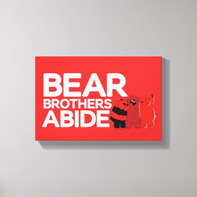 We Bare Bears - Bear Brothers Abide Canvas Print (Front)