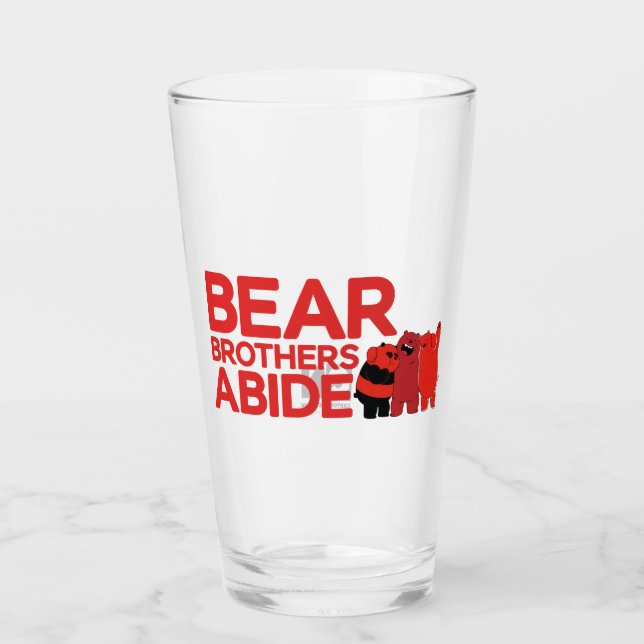 We Bare Bears - Bear Brothers Abide Glass (Front)