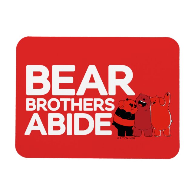 We Bare Bears - Bear Brothers Abide Magnet (Horizontal)