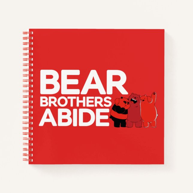 We Bare Bears - Bear Brothers Abide Notebook (Front)