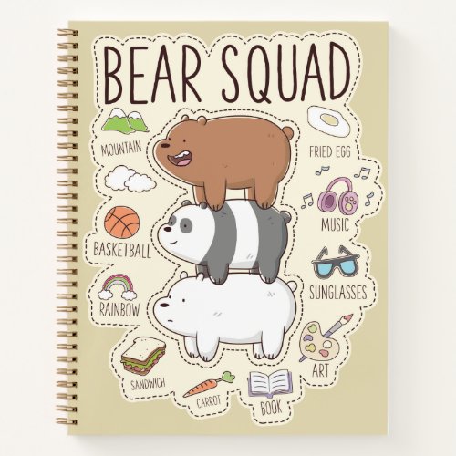 We Bare Bears _ Bear Squad Journal Graphic