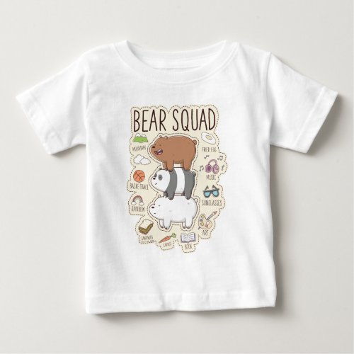 We Bare Bears _ Bear Squad Journal Graphic Baby T_Shirt