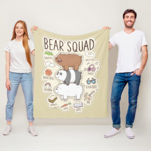We Bare Bears - Bear Squad Journal Graphic Fleece Blanket