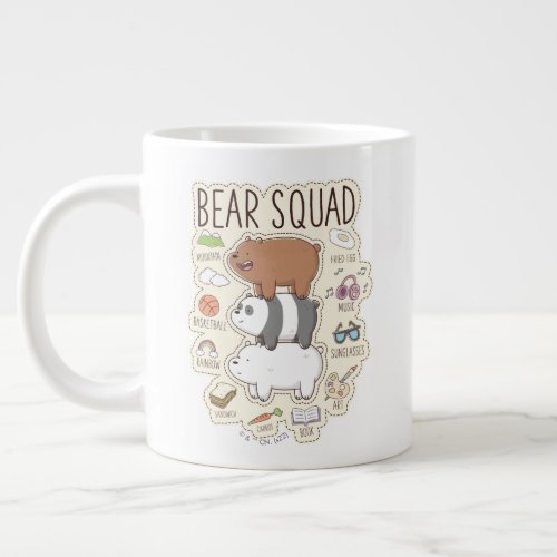 We Bare Bears _ Bear Squad Journal Graphic Giant Coffee Mug