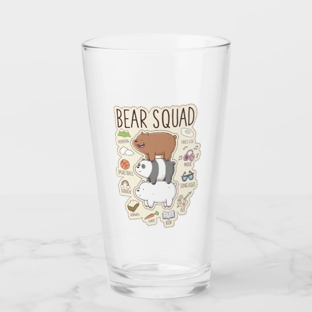 We Bare Bears - Bear Squad Journal Graphic Glass (Front)