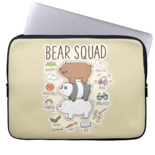 We Bare Bears - Bear Squad Journal Graphic Laptop Sleeve