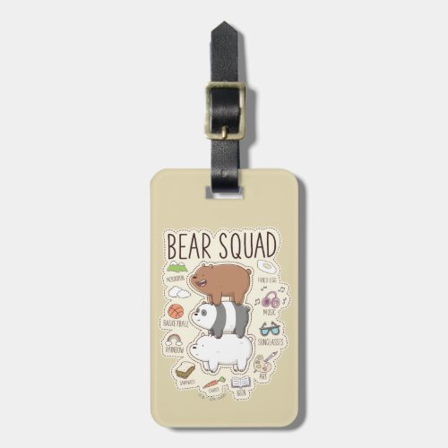 We Bare Bears _ Bear Squad Journal Graphic Luggage Tag