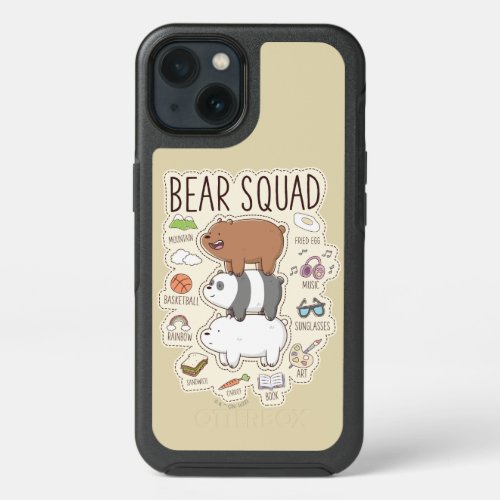 We Bare Bears _ Bear Squad Journal Graphic iPhone 13 Case