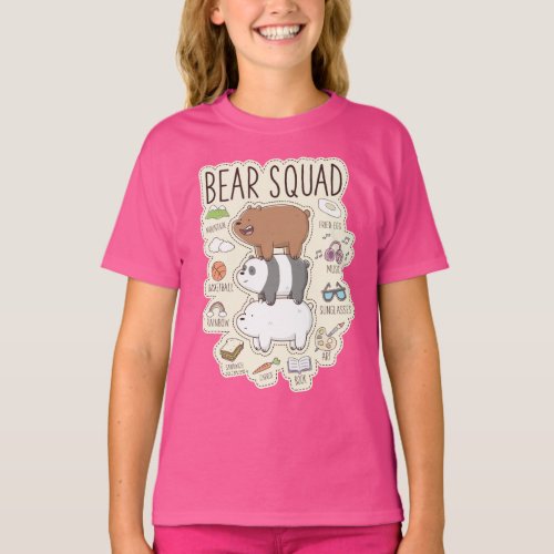 We Bare Bears _ Bear Squad Journal Graphic T_Shirt