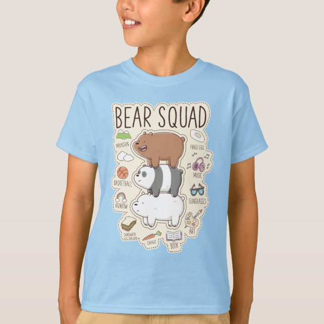 We Bare Bears - Bear Squad Journal Graphic T-Shirt (Front)
