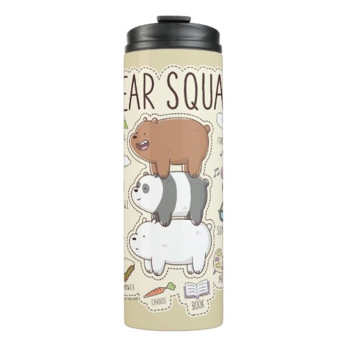 We Bare Bears _ Bear Squad Journal Graphic Thermal Tumbler