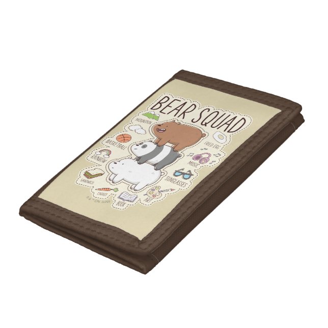 We Bare Bears - Bear Squad Journal Graphic Trifold Wallet (Bottom)