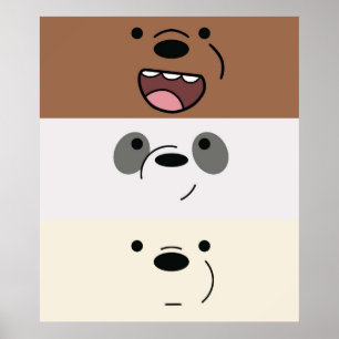 We Bare Bears  Bear Stripes Poster